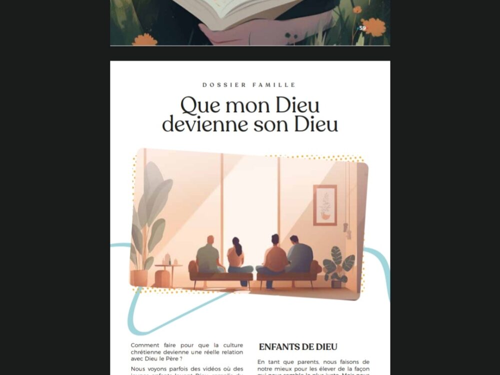 Minilek mag' - version numérique - magazine chrétien famille, enfance foi article parentalité