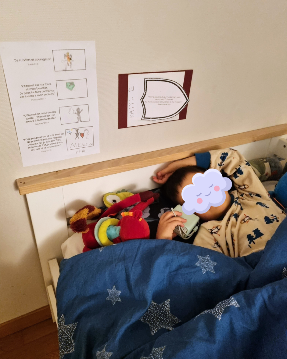 Dormir en paix avec des versets bibliques - Minilek - famille enfance et foi - ressources ludiques d'éveil à la foi