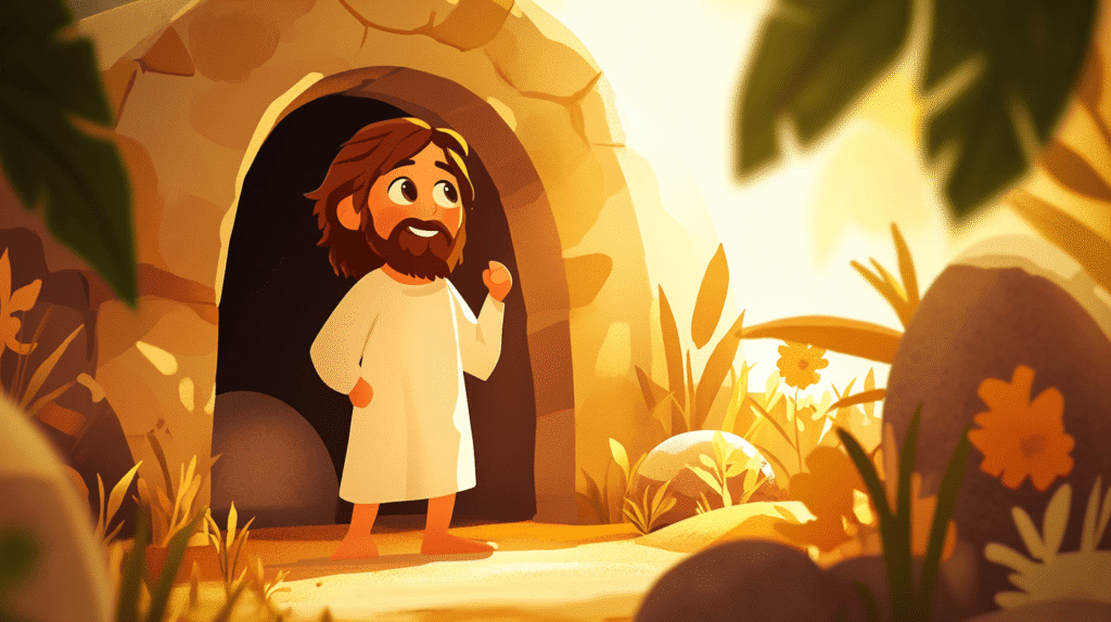 Jeu chrétien culte familial - Pâques, Jésus est ressuscité - Minilek
