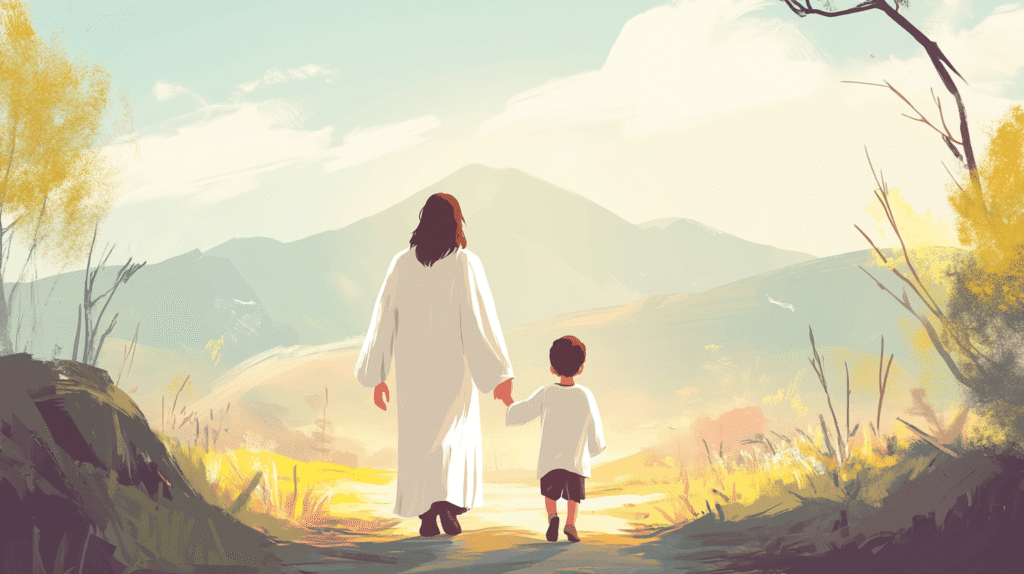 marcher par la foi et non par la vue - verset biblique expliqué aux enfants